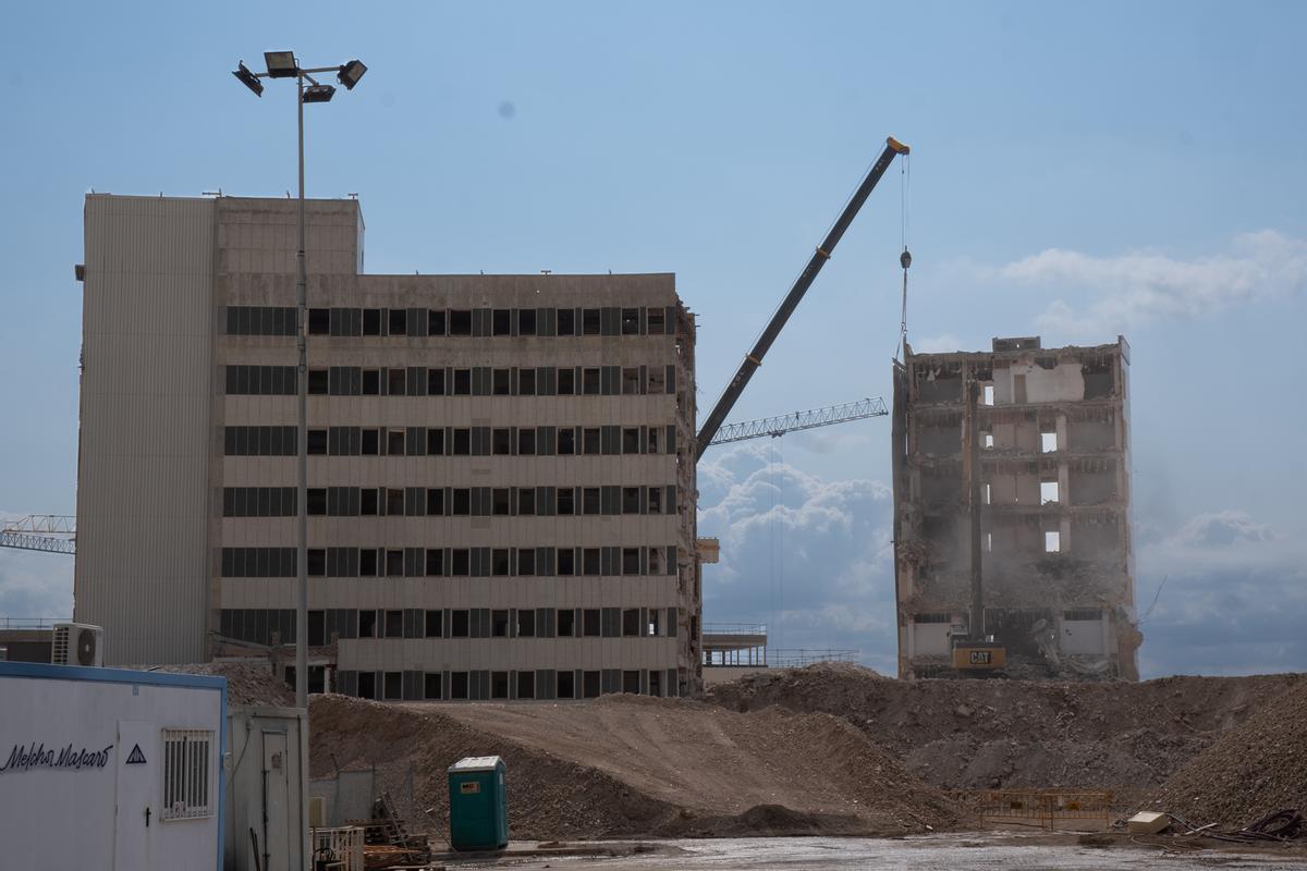 Imágen de las obras de demolición durante el pasado mes de julio
