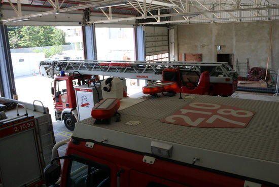 Obres al Parc de Bombers de Figueres