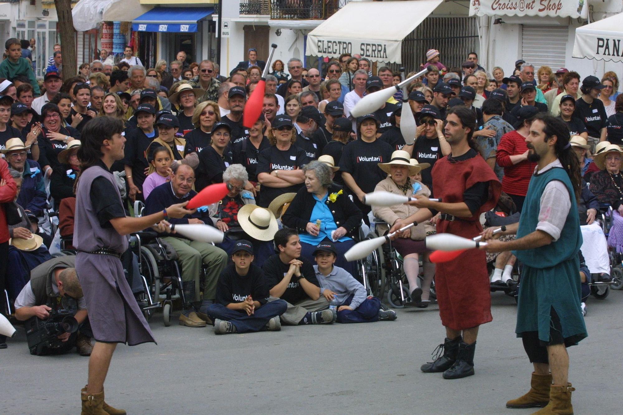 Edición de 2002 de la Feria Medieval de Ibiza.