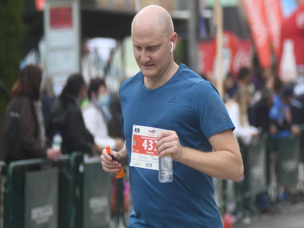 Llegada y podios de la 10k, la media maratón y la maratón de Murcia (I)