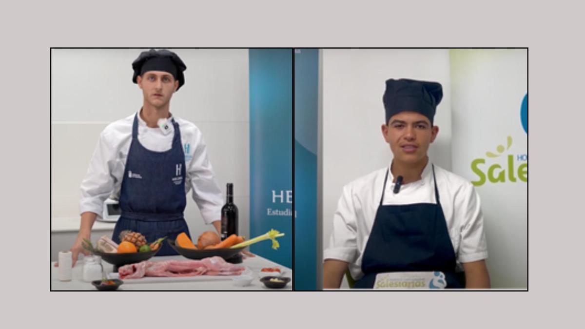 Andrés Rodríguez Saavedra, de la Escuela Santa Brígida de Las Palmas, e Ian Josué Celi de Palma, del Hogar Escuela María Auxiliadora (Salesianas) de Tenerife.