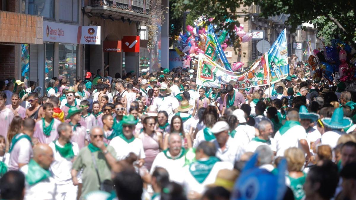 Aglomeración de gente en Huesca, este fin de semana