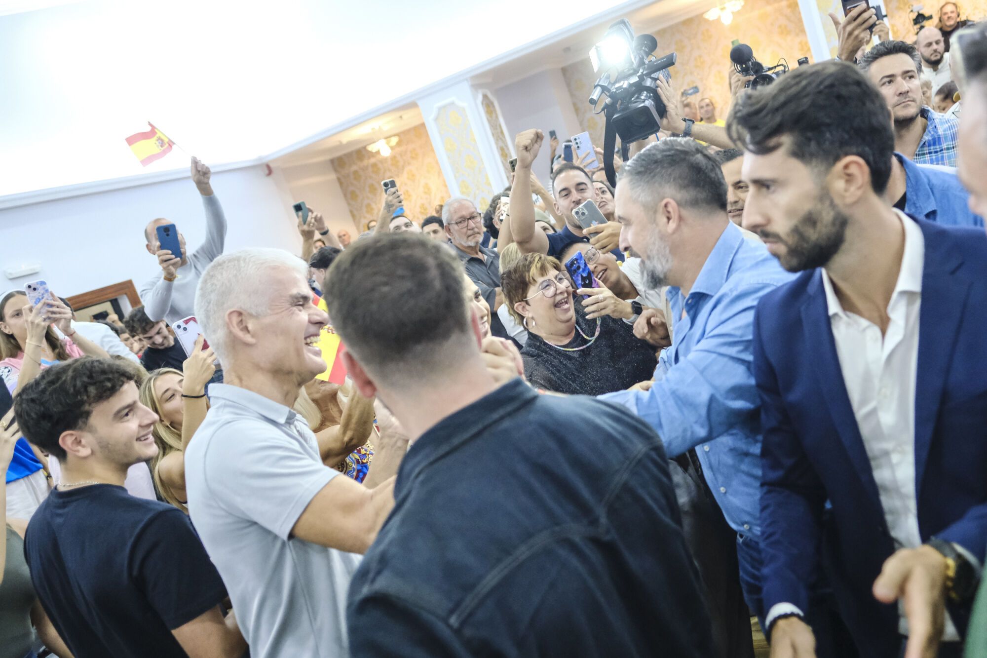 Acto de Santiago Abascal en el Círculo Mercantil