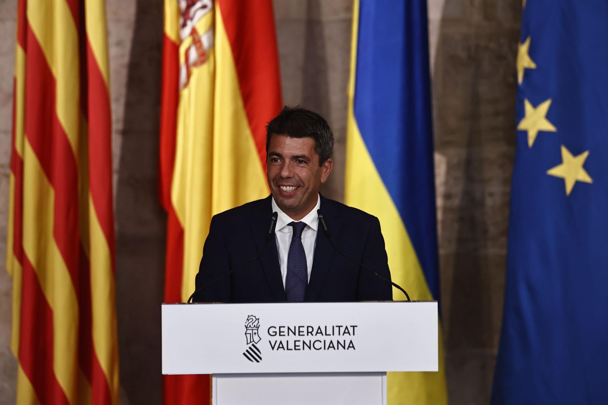 Comparecencia de Carlos Mazón desde el Palau de la Generalitat