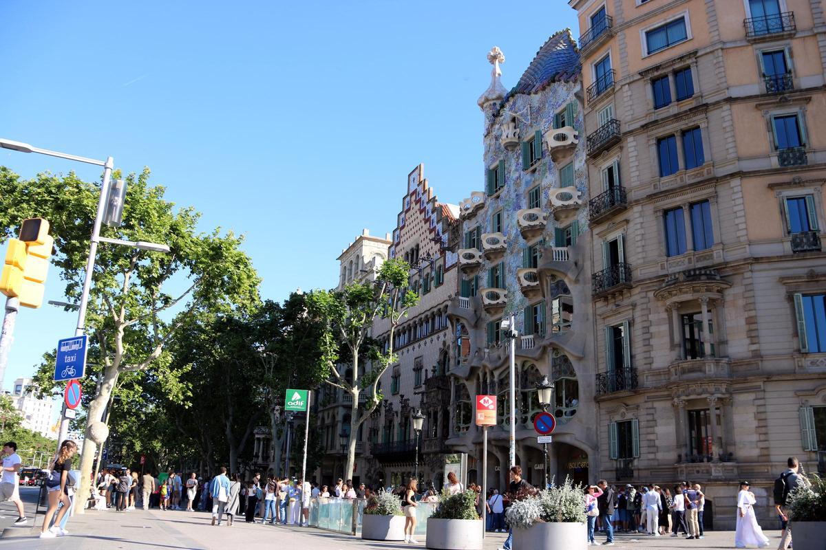 La Casa Batlló ha sido una de las protagonistas de la 'Nit dels Museus'.
