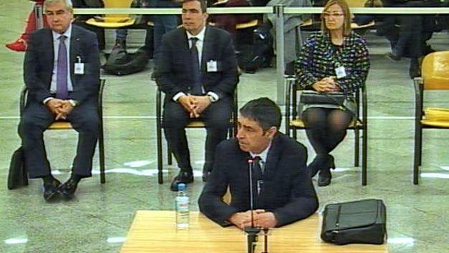 Trapero, durant la seva declaració a l&#039;Audiència Nacional.
