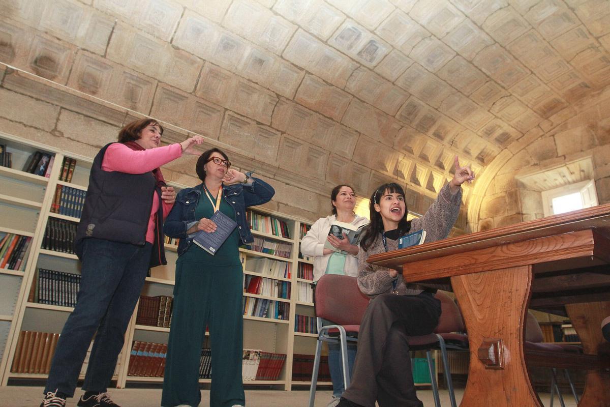 Así es la antigua sala de los monjes convertida en biblioteca pública en Montederramo