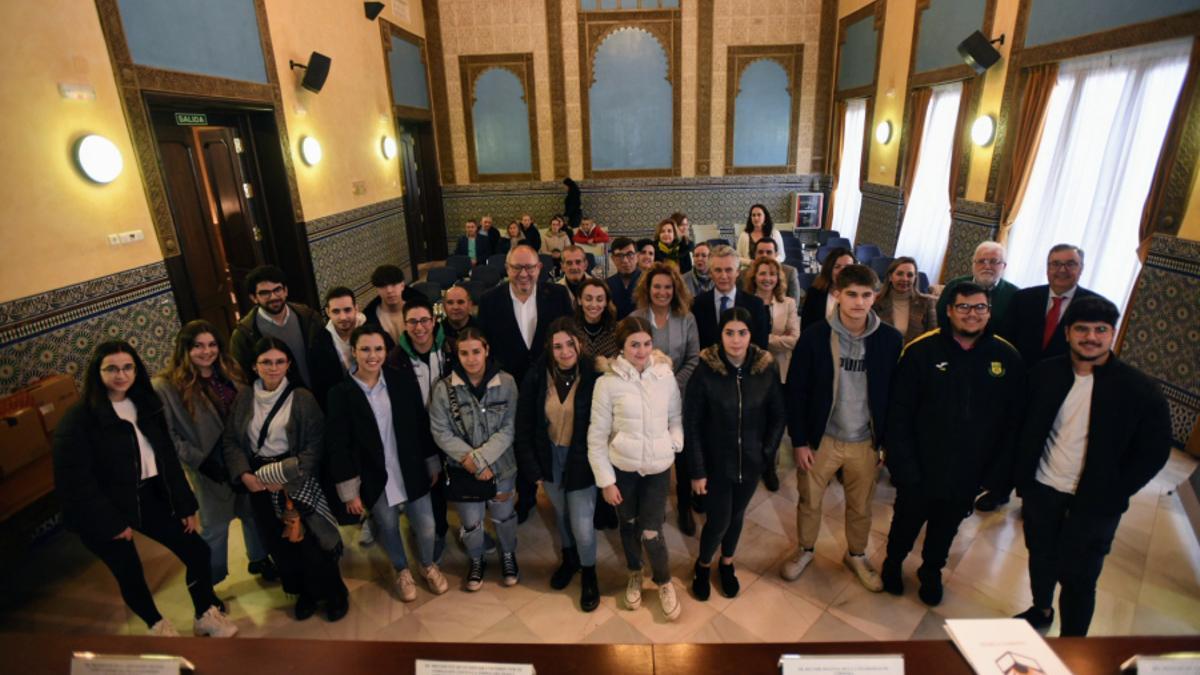 Inauguración del programa UCO-Fundación la Caixa de ayudas a estudiantes de Las Palmeras.