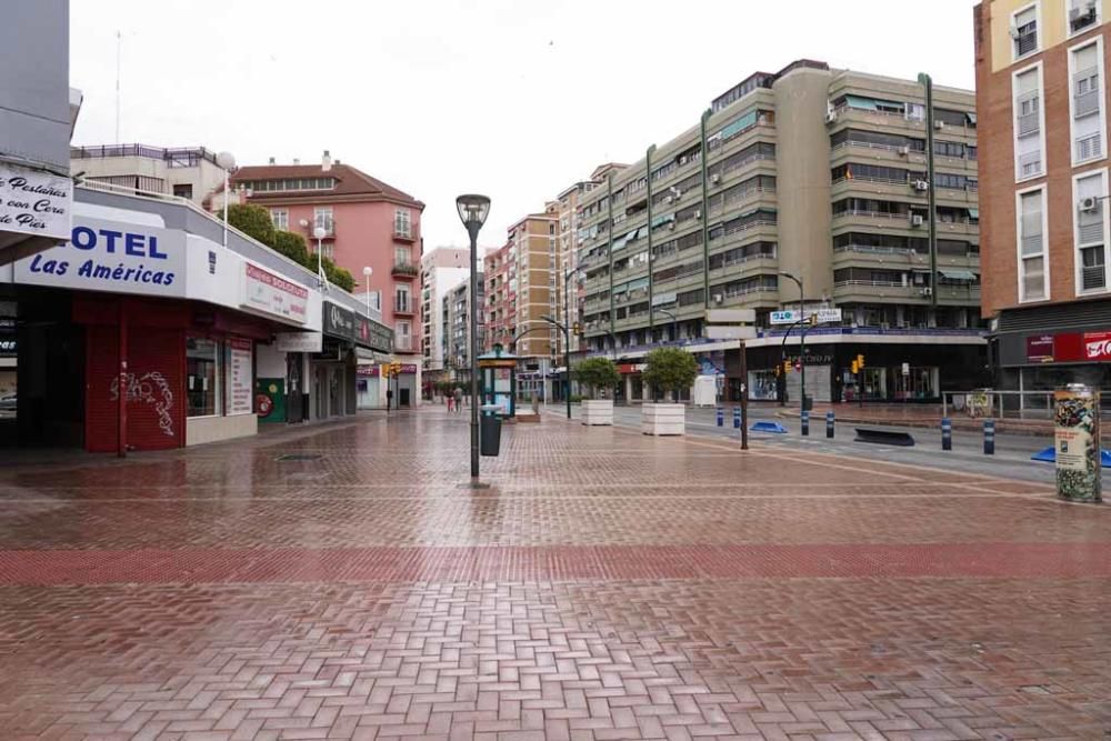 El Estado de Alerta vacía las calles de Málaga