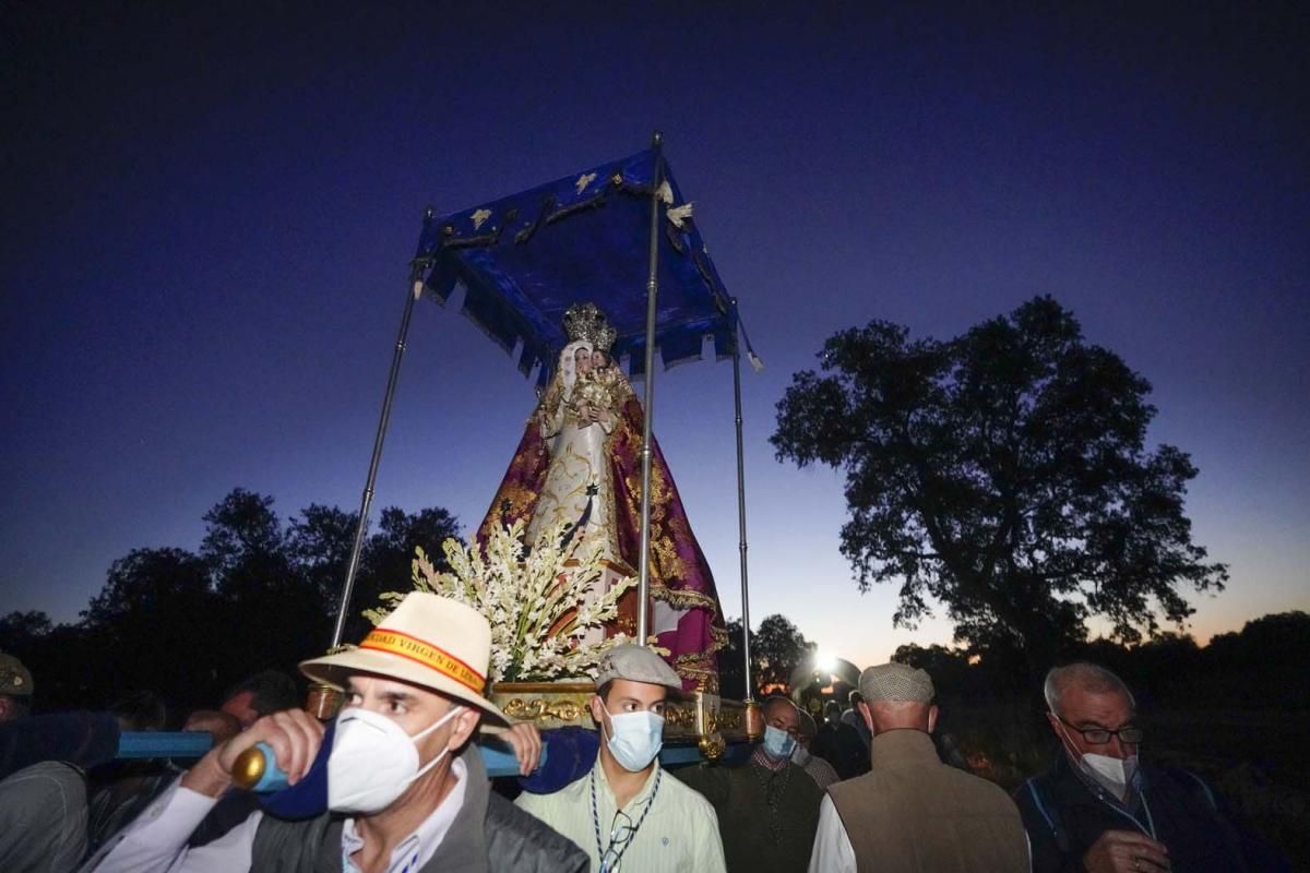 La Virgen de Luna regresa a su santuario desde Villanueva de Córdoba