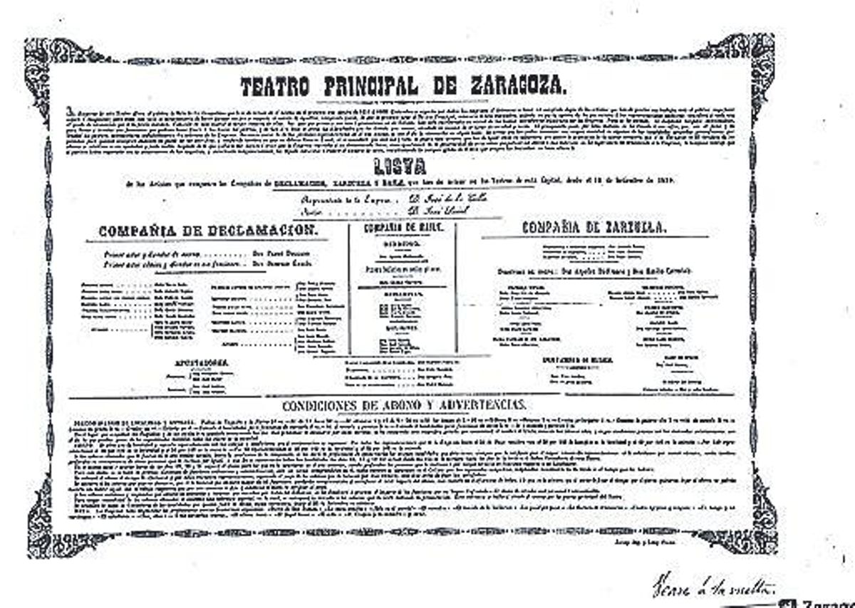 Presentación de las Compañías para la temporada 59/60 del Teatro Principal