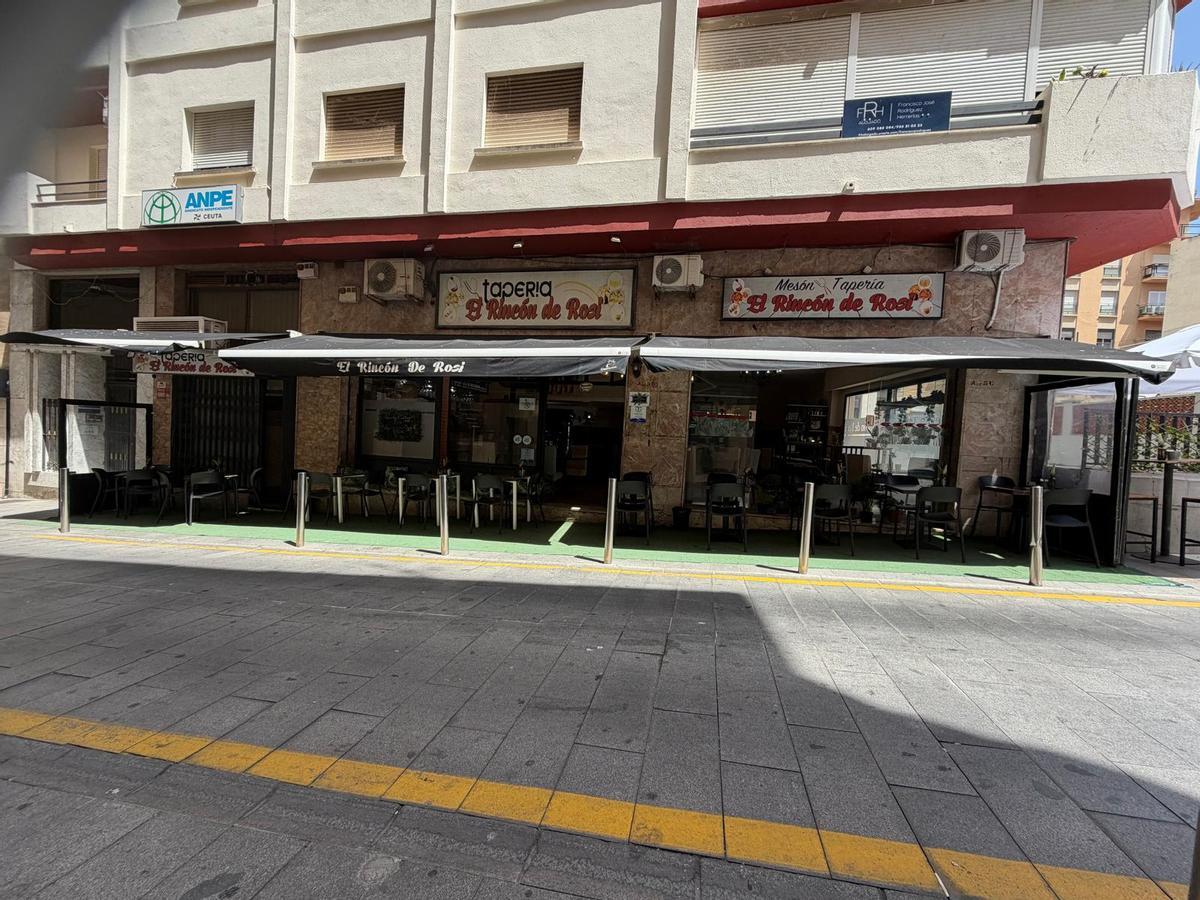 Facha de "La Tapería de Rosi", en Ceuta