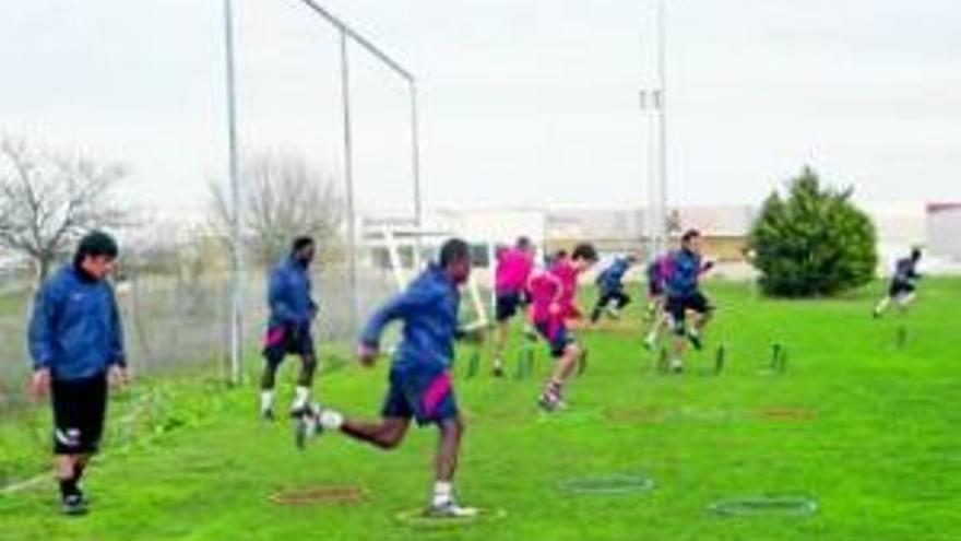 Los dos jugadores ghaneses trabajan ya con el Extremadura