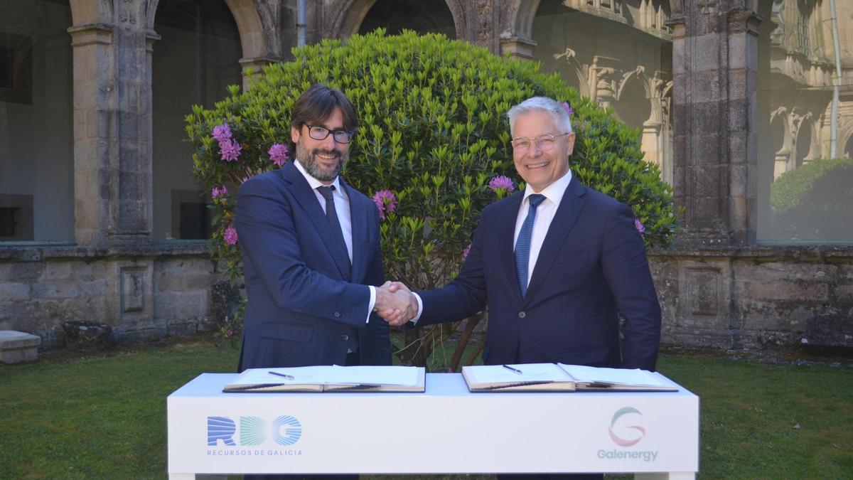 Emilio Bruquetas, consejero delegado de RDG, y José Núñez, presidente de Galenergy.
