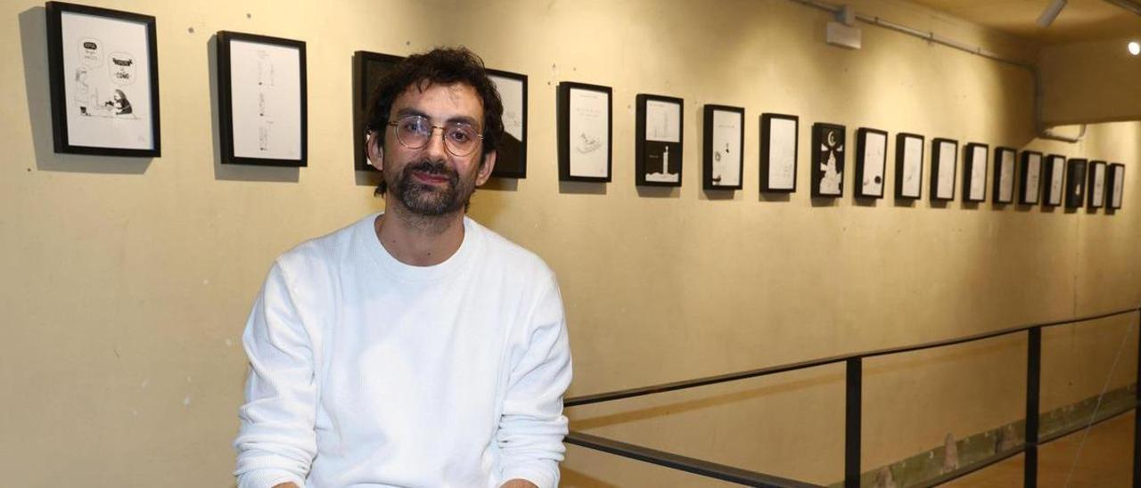 René Merino, ayer en la Galería Maraca.