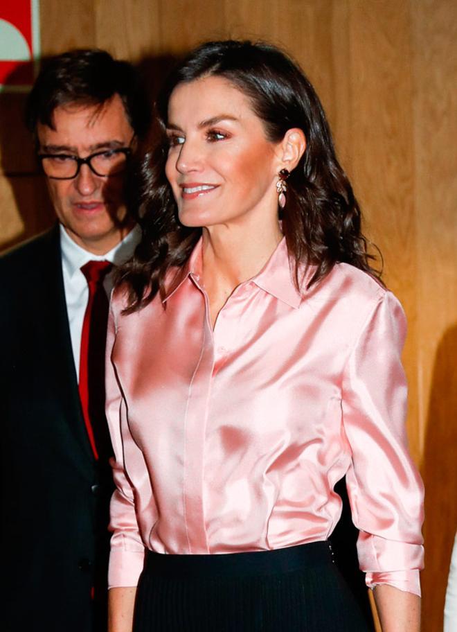 El peinado con ondas de la reina Letizia