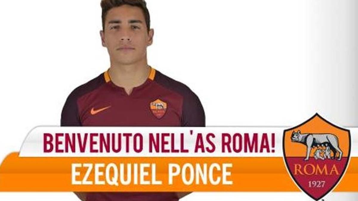 Ezequiel Ponce, nuevo jugador de la Roma