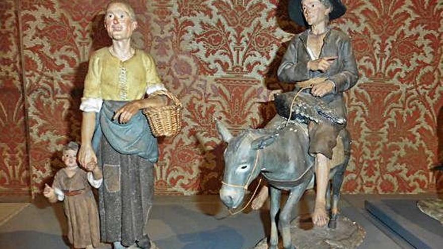 Figures inspirades en pagesos de la Garrotxa de la col·lecció de la família De Bolós d&#039;Olot.