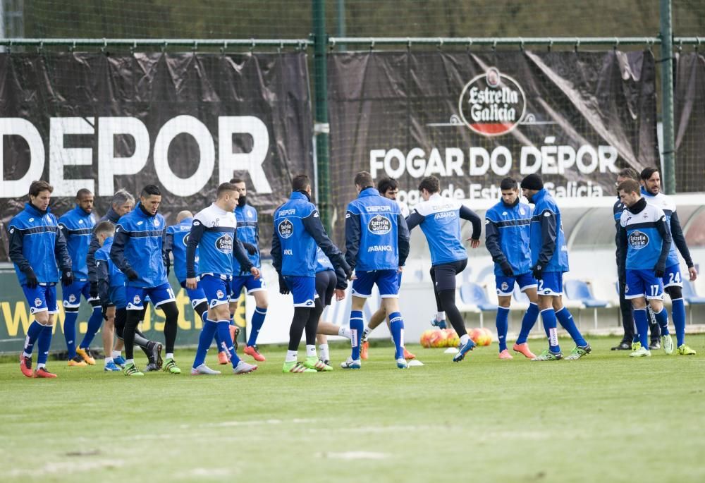 Trabajo táctico y partido concluyen la preparación para la cita ante el Espanyol