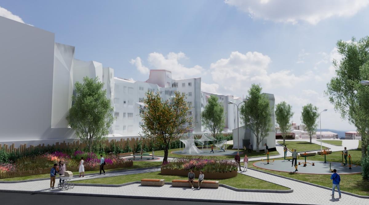 Recreación virtual del parque realizada en 2023