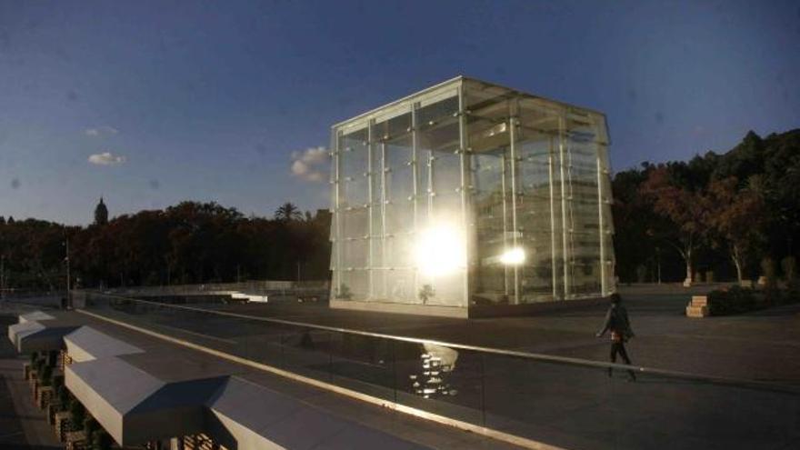 El acristalado Cubo del Puerto donde irá la nueva sede del Centro Pompidou.