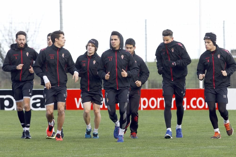 Entrenamiento del Sporting