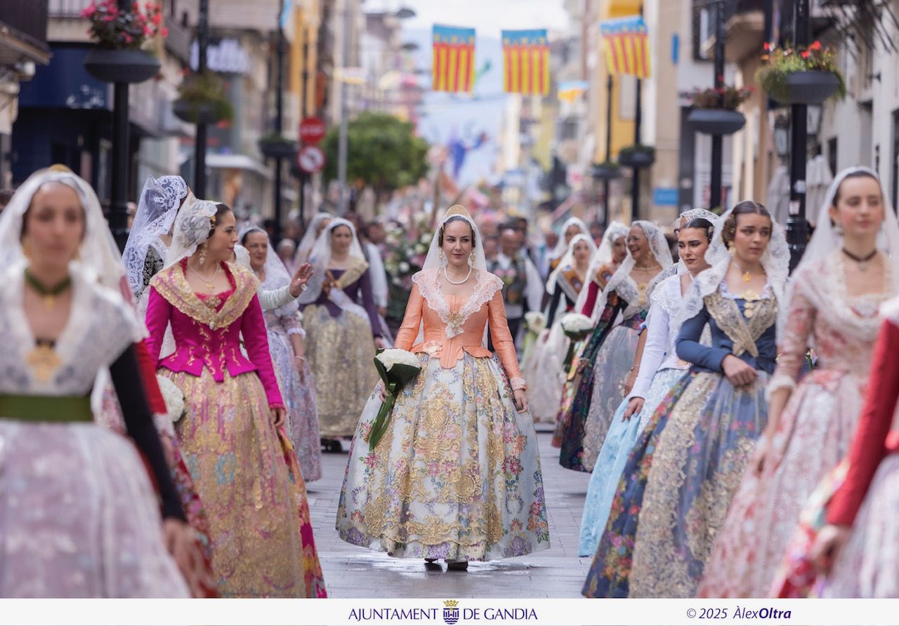 Las mejores fotos de la Ofrena a la Mare de Déu en Gandia