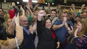 Imagen de archivo de la líder del Sinn Féin, Mary Lou McDonald.