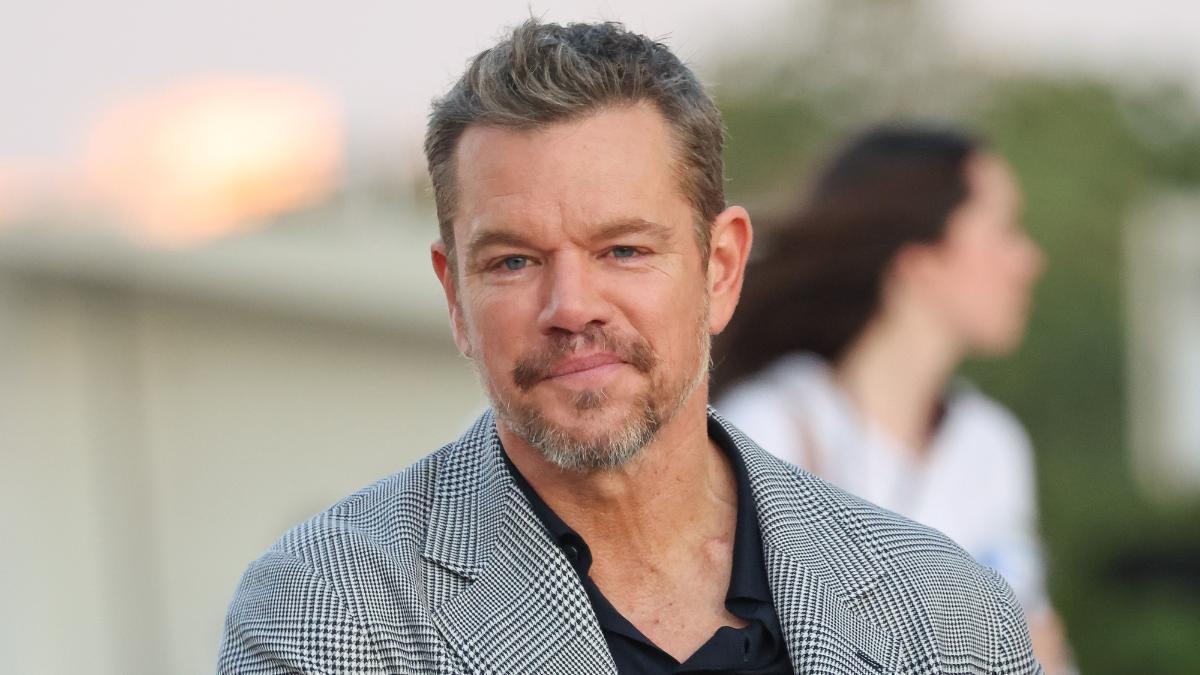 Matt Damon en la premiere de 'La Odisea' en Paris