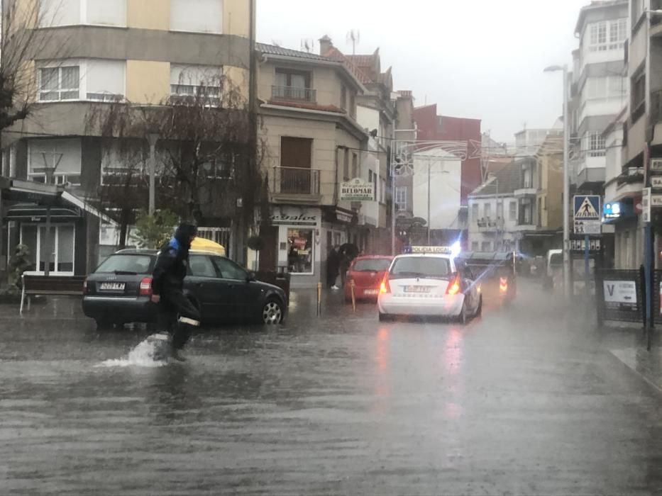 Las inundaciones en O Grove.