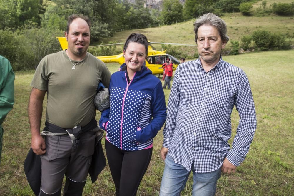 Rescate del montañero desaparecido en Somiedo