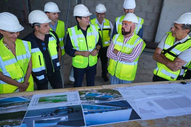 Visita a las obras de la Piscina Puerto de la Cruz