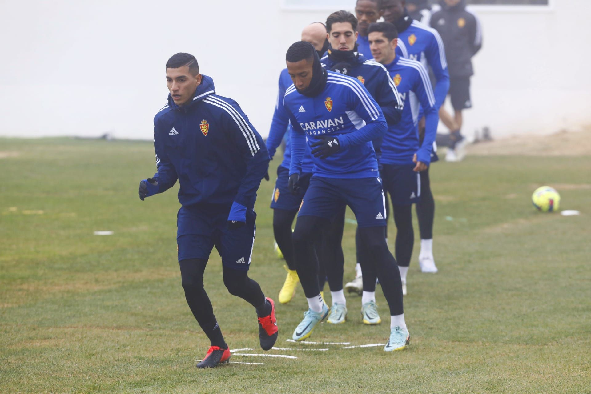 Entrenamiento al Zaragoza en la semana del derbi contra el Huesca