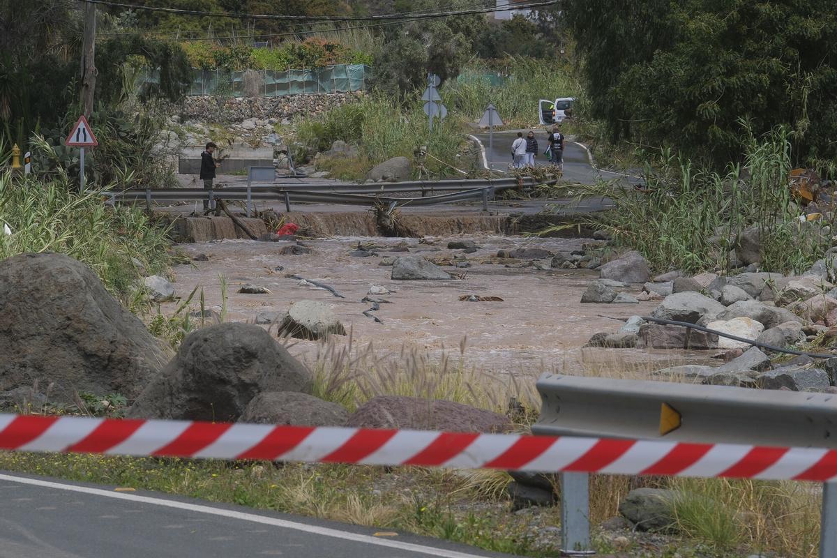 El impacto de la borrasca Therese en Mogán (Gran Canaria, 20/03/2026)