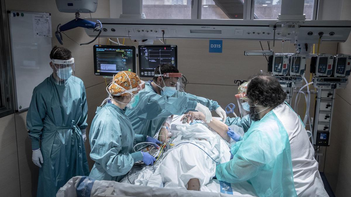 Un hospital durante la pandemia.