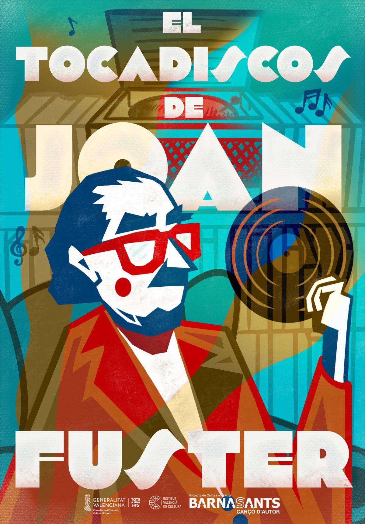 Cartel de &quot;El tocadiscos de Joan Fuster&quot;