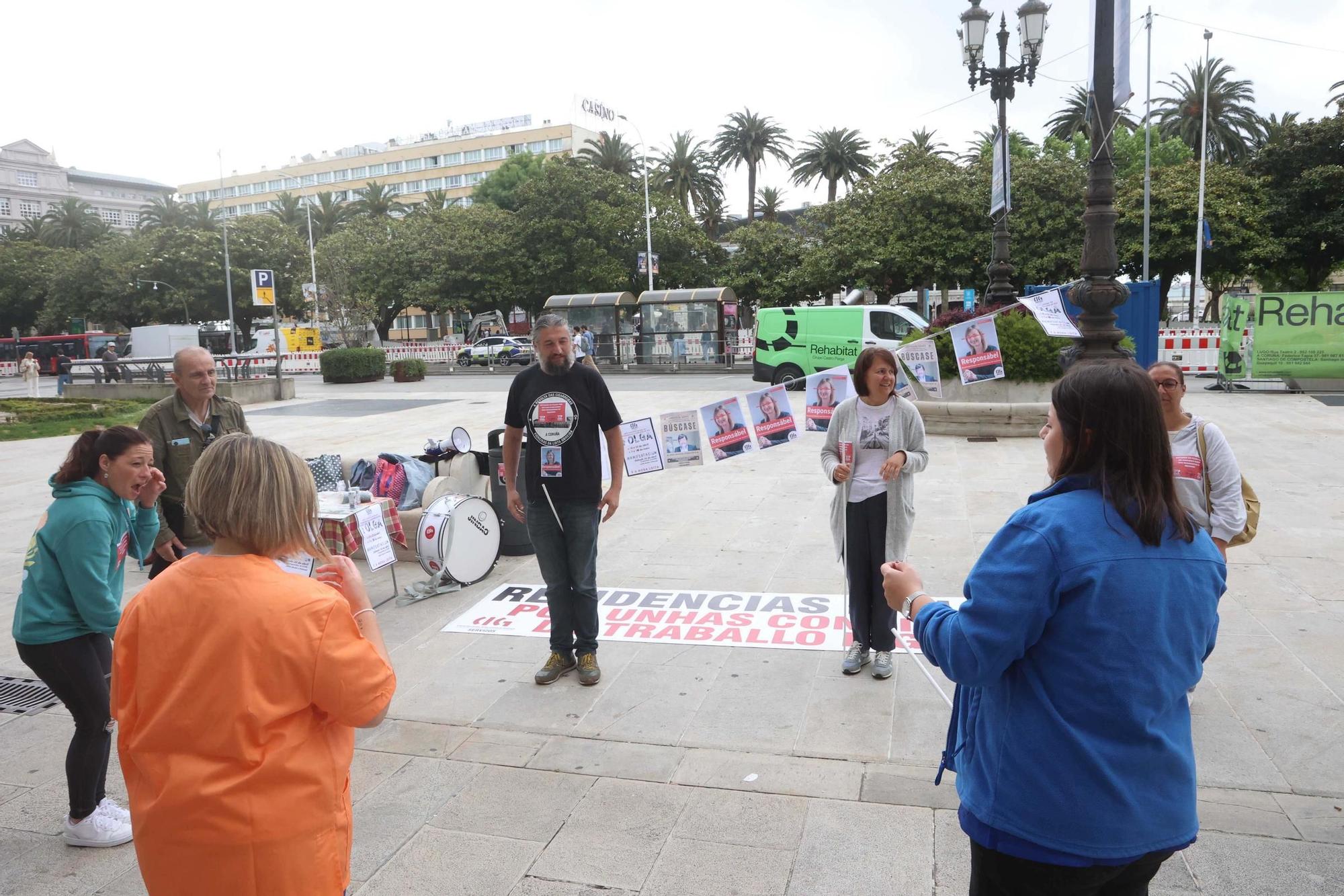 Gimnasia terapéutica reivindicativa en el Obelisco