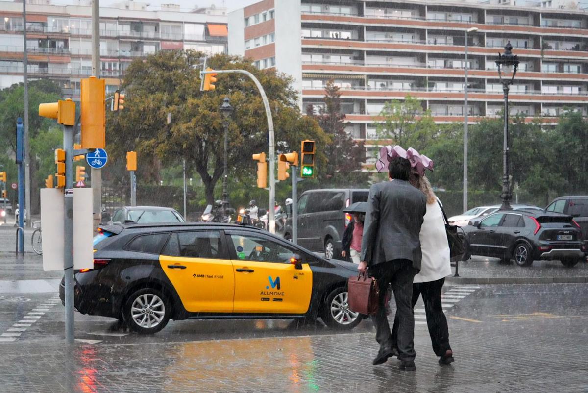 Las fuertes precipitaciones impactan en Barcelona