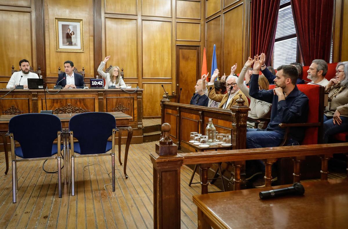 Imágenes del pleno de presupuestos de Alcoy Imágenes del pleno de presupuestos de Alcoy