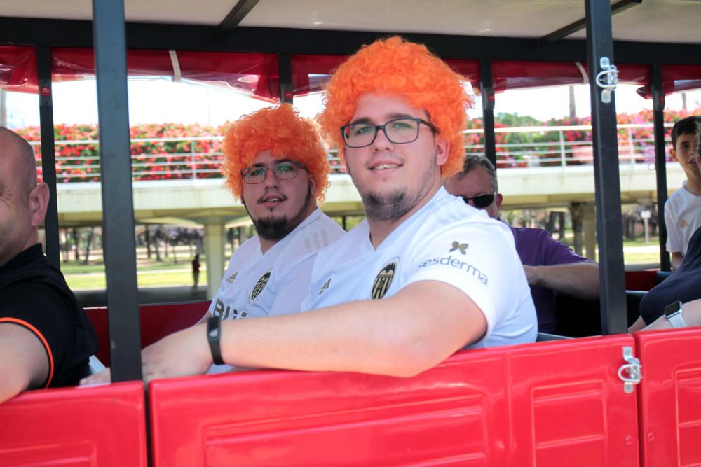 Fan zone del Valencia CF en el viejo cauce del río