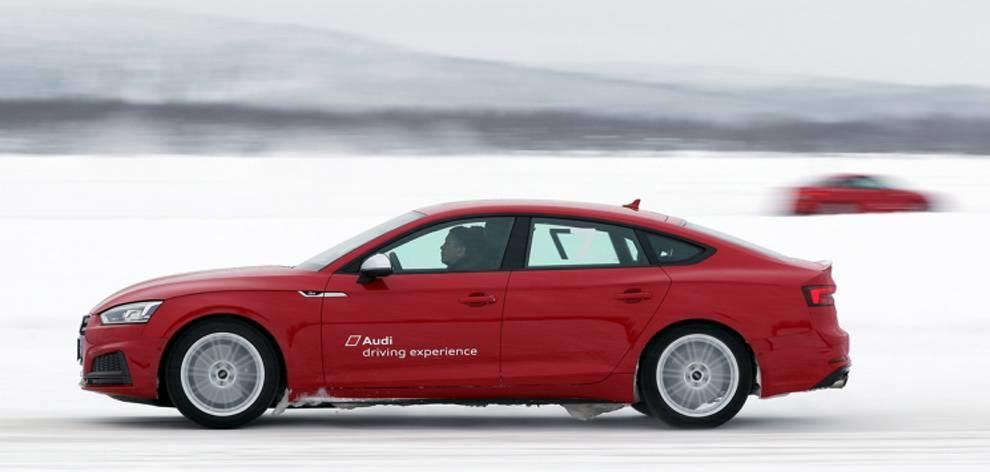 Audi, derrapando en Laponia