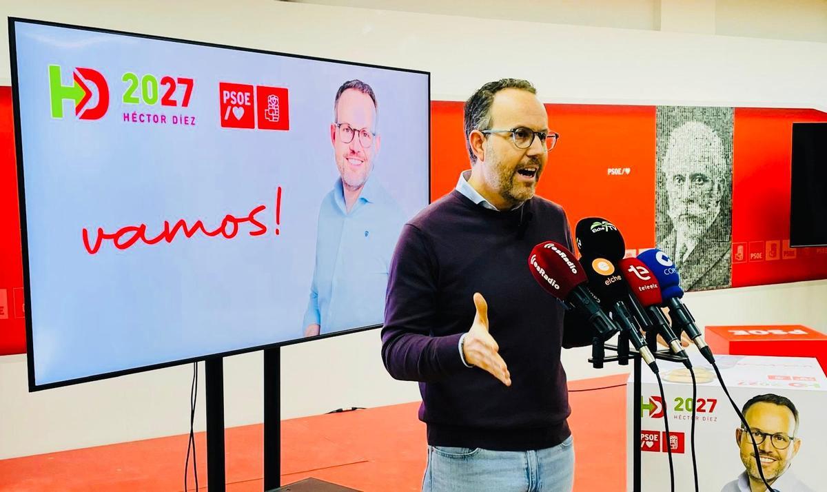 Héctor Díez da el pistoletazo de salida a su precampaña electoral para las municipales de 2027