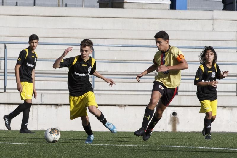 21.04.18 Las Palmas de Gran Canaria. Fútbol base intantil temporada 2017-18. Siete Palmas - Heidelberg. Anexo Estadio de Gran Canaria.  Foto Quique Curbelo  | 21/04/2018 | Fotógrafo: Quique Curbelo