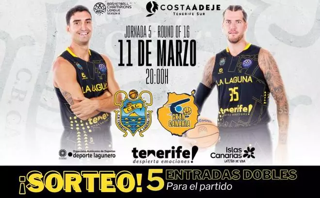 SORTEO: EL DÍA te lleva gratis al partido de la Basketball Champions League más canario que el gofio