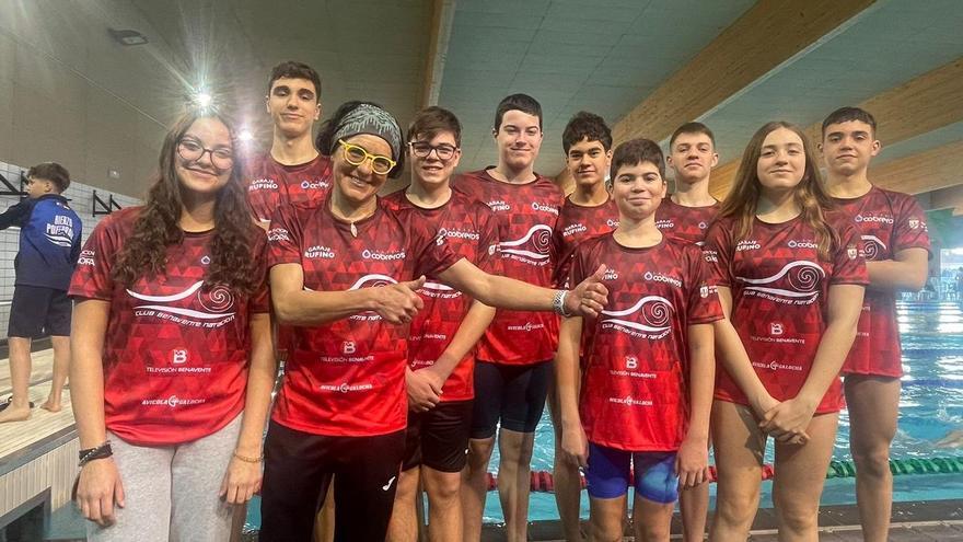 Club Benavente Natación se cuelga cinco oros en Valladolid