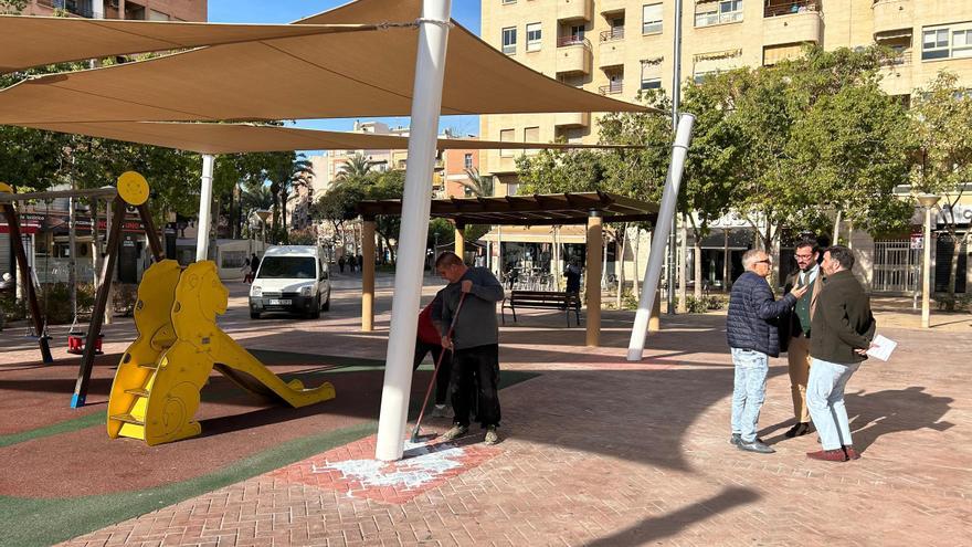 Cuatro nuevos parques infantiles de Elche tendrán toldos-vela para proteger del sol