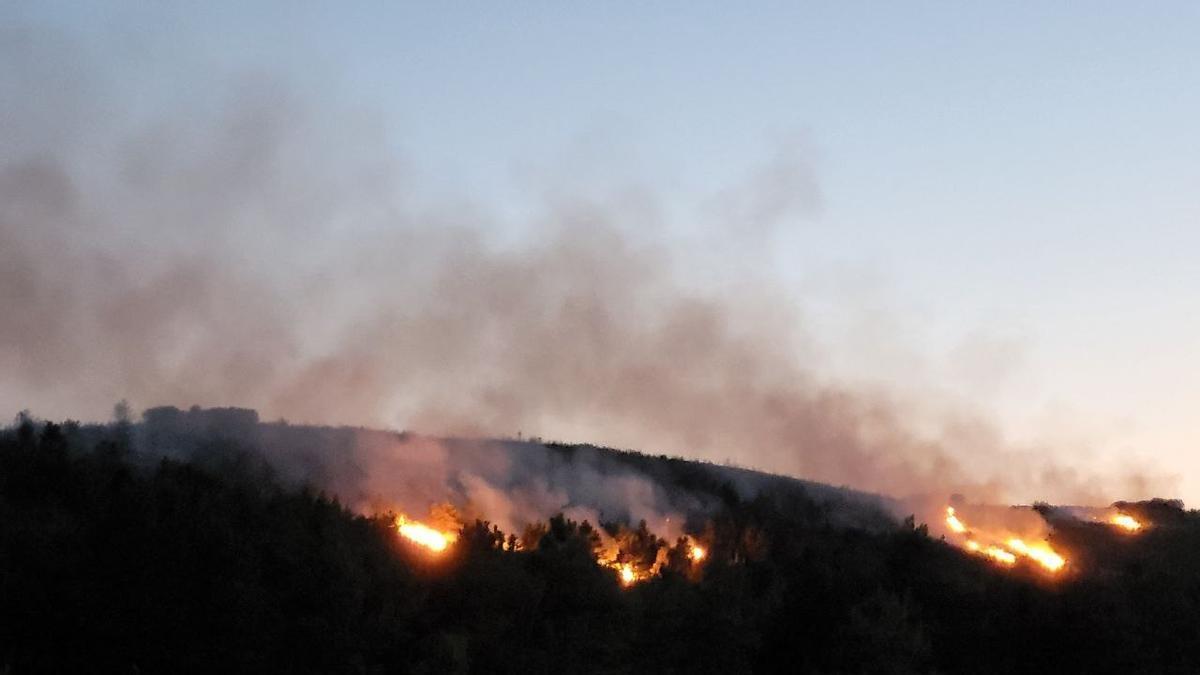 Incendio en Loporzano.