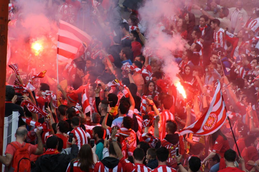 L'afició del Girona a Montilivi