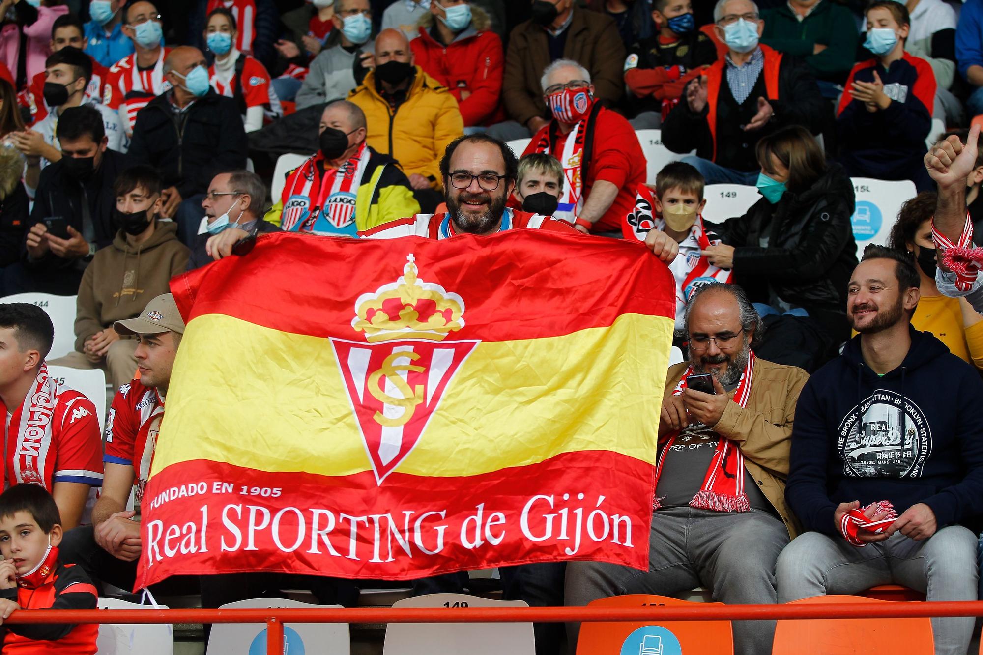 El partido del Sporting ante el Lugo, en imágenes