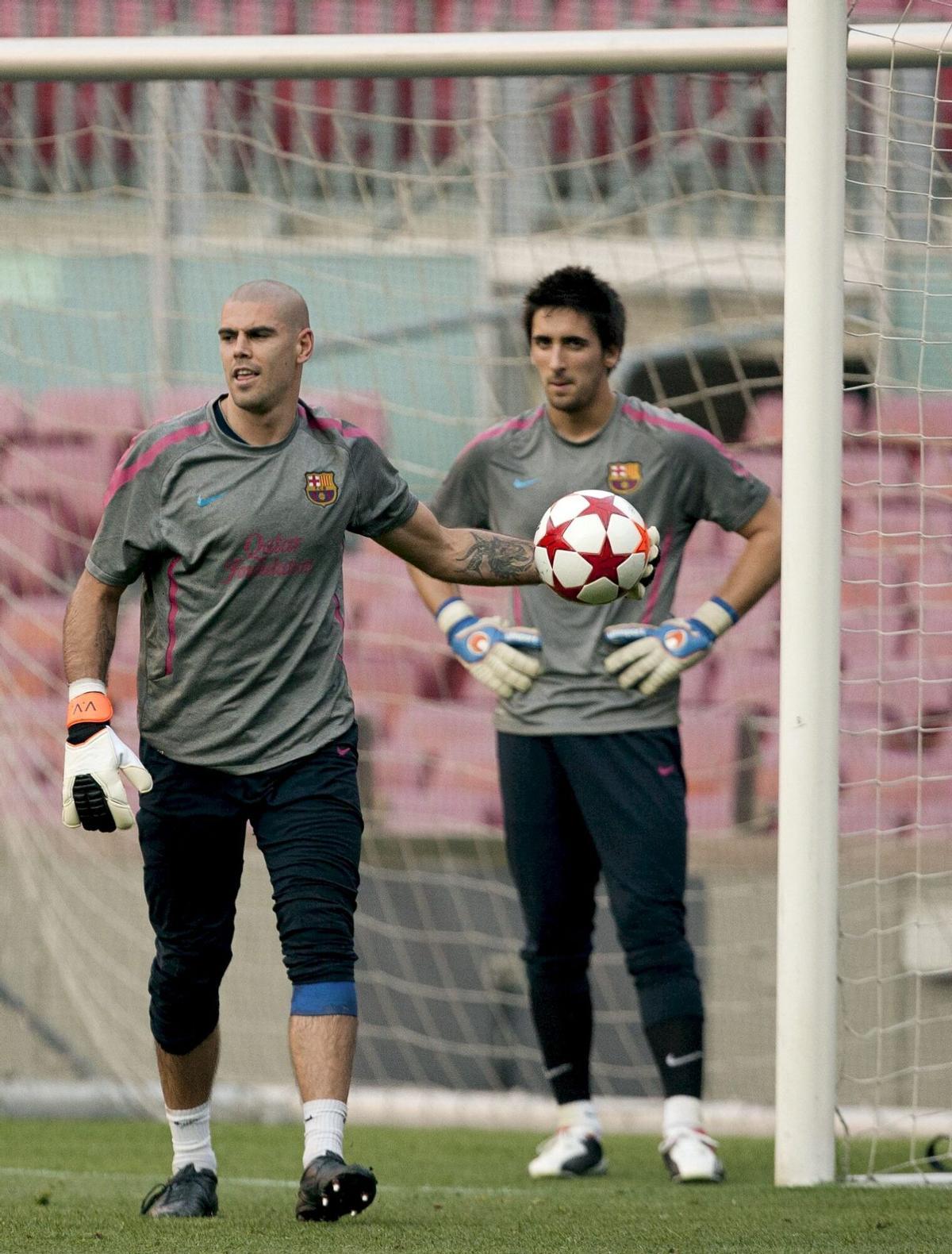 Oier Olazabal fue el suplente de Víctor Valdés en la final disputada por el Barça en Wembley en 2011 y tiene la medalla de campeón